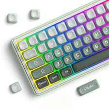 Ussixchare 132-Key Moa Profile Dye-Sublimation Printed Pbt Keycap Set, Keycaps,