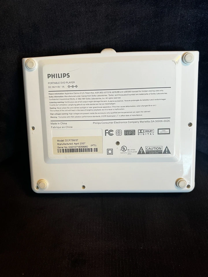 NIFTY Philips Portable DVD Player / iPod Dock DCP750/37   FUN Vintage GADGET - Image 4 of 4