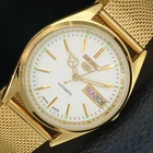 VINTAGE REFURBISHED SEIKO 5 AUTOMATIC JAPAN MENS WHITE DIAL WATCH a442339-4