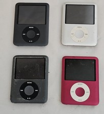 Lot of 4 Apple iPod Nano 3rd Gen FOR PARTS/REPAIR - Includes PRODUCT RED 