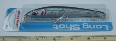 Pradco BSWLS5432 Long Shot Silver Mullett 5 Zoll Bomber Crankbait