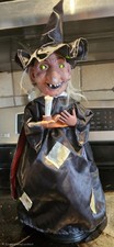 Vtg 1988 Funny Toys Animated Witch holding a Candle Halloween Sounds  *Works*