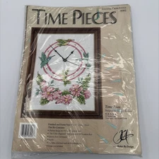Time Pieces Time Flies Cross Stitch Clock Kit Nancy A. Bombard Better By Design
