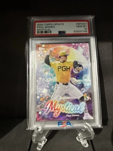 2024 TOPPS UPDATE #MYS-27 PAUL SKENES MYSTICAL RC ROOKIE PSA 10