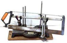 Jorgensen Vintage Precision Hand Miter Box & Saw Woodworking Carpentry Tool