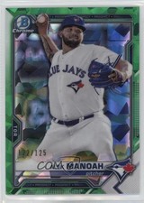 2021 Bowman Sapphire Chrome Prospects Green Refractor 122/125 Alek Manoah 0s9t