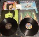 Vintage 1998 Lot Of 2 LP- Iron Maiden – Seventh Son & Iggy Pop Instinct EMI - US