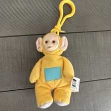 Teletubbies Laa Laa Finger Puppet Clip On 1999 Burger King Plush 5"