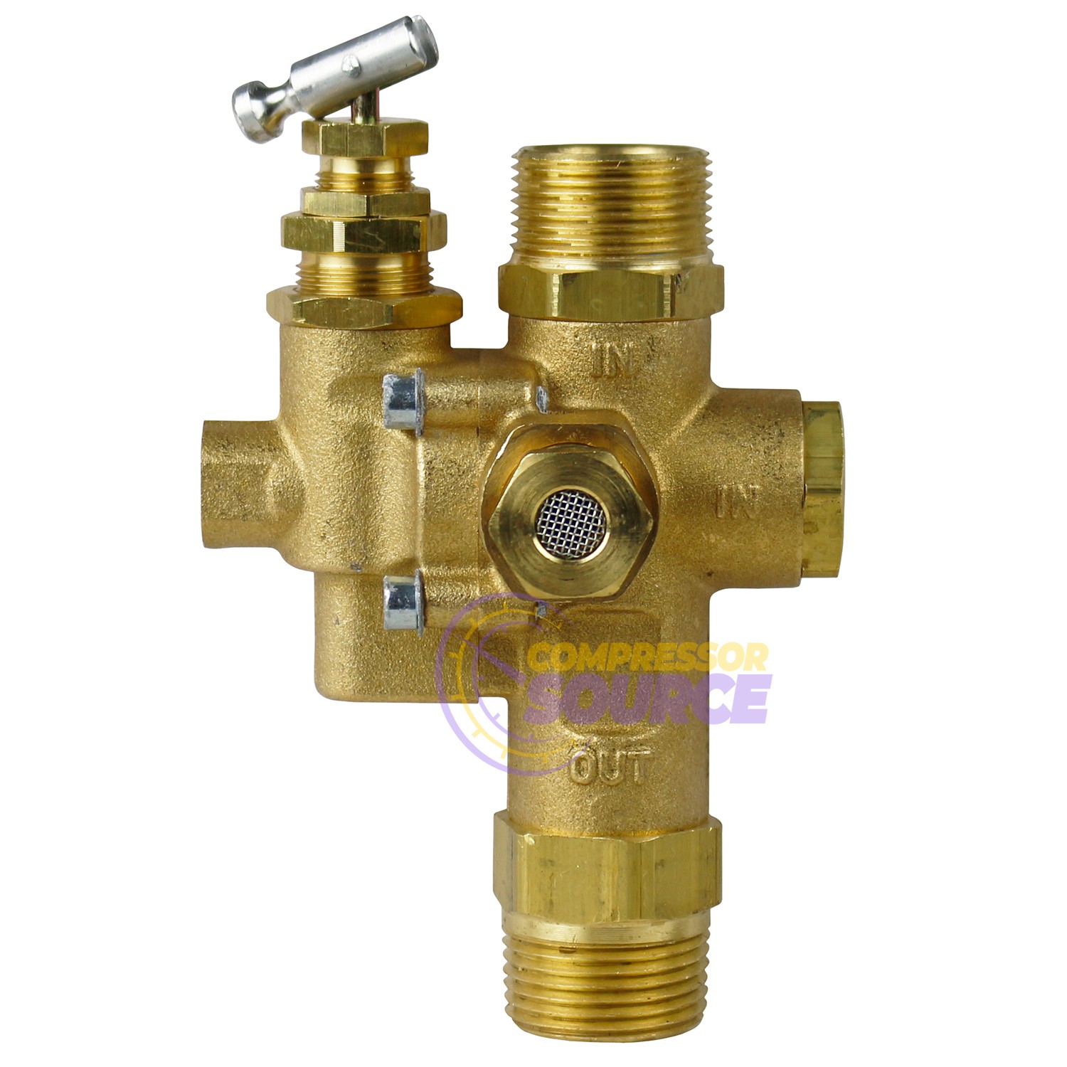 Gas Air Compressor Unloader Check Valve Combo 145 - 175 PSI 3/4" Inlet & Outlet