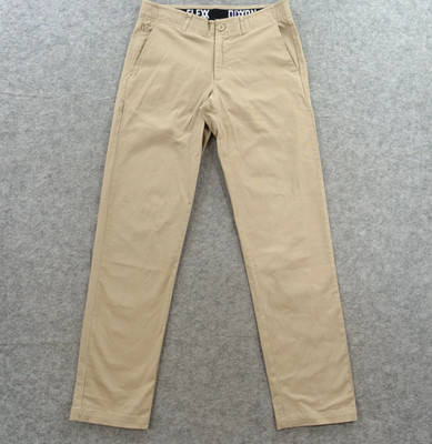 Dixxon Pants Mens 32 Beige Khaki Chino Flat Front Mid Rise Straight Leg
