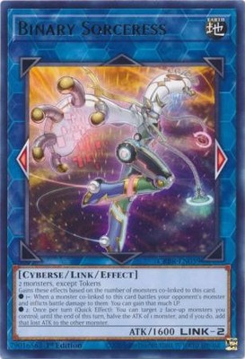 Yugioh! Binary Sorceress - CRBR-EN059 - Rare - 1st Edition Near Mint, English