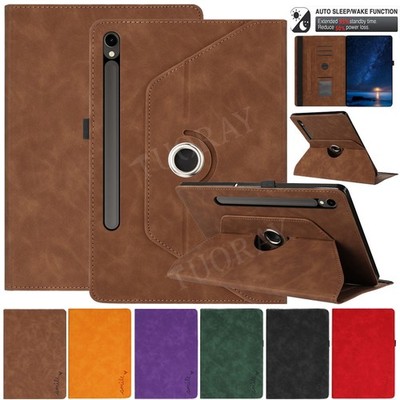 Leder Schutzhülle für Samsung Galaxy Tab A7 A9 A9+ A11 S6 Lite S9 FE S10+ Cover