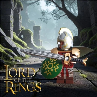 Excuisit Lego Custom Minifigure Eomer with Rohan Sword / Neu - Bild 1 von 4