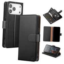 Compatible with iPhone 17 Pro Max Wallet Case iPhone 17 Pro Max - 6.9" Black
