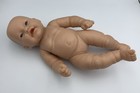 Berenguer doll 15" full vinyl full body chubby rolls baby Blue / Gray eyes