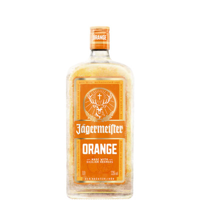 Jägermeister Orange 1L -Fruchtiger Kräuterlikör mit sizilianischer Orange (33% 