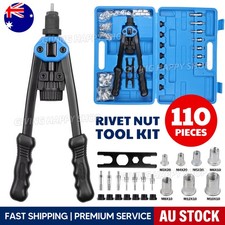 110x Nutsert Mandrels Nut Rivet Tool Kit Rivnut Riveting Riveter Gun Thread M12