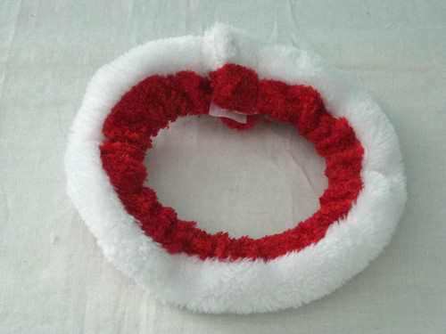 Holiday Pet Dog Cat Puppy Red White Santa Collar Christmas Small