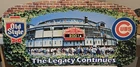 Vintage Original Wrigley Field Chicago Cubs OLD STYLE BEER Embossed Metal Sign!