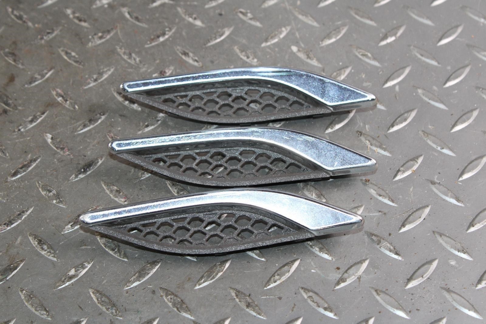 14-17 Ghibli Driver LH Left Fender Grille Grill Vent Insert Trim Set Of 3x OEM