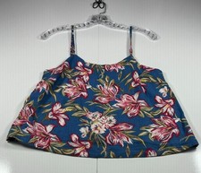 A New Day Floral Blue Top   Size Extra Small ...