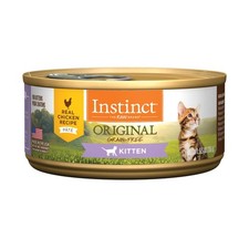 Instinct Original Kitten Wet Cat Food Pate Grain-Free Real Chicken 5.5oz 12-Pack