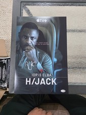 HIJACK 12"x18" Signed by Idris Elba COA JSA