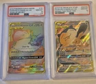 2x PSA 10 Eevee & Snorlax GX Tag Team Investment Collection 🔥 2019 Pokémon