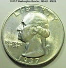 1937-P Washington Quarter — photo from another recent sale