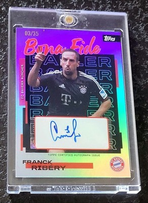 Franck Ribéry Bona Fide Auto /35 Topps Team Set FC Bayern München 25/26