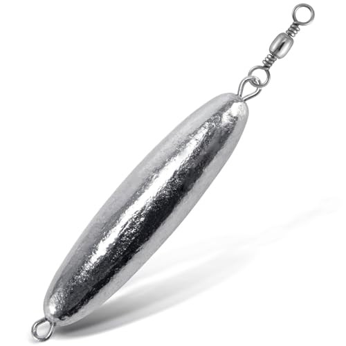10 Pack in-line Trolling Sinkers with Swivel Torpedo Weight 1/16oz-10 Pack - Picture 1 of 7