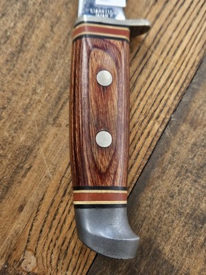 VINTAGE 1970-1980 SHARP JAPAN FIXED BLADE HUNTING KNIFE & LEATHER
