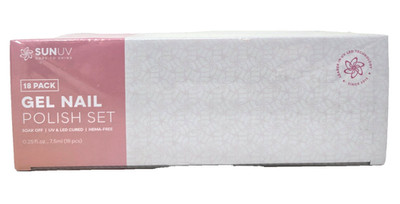 SUNUV 16 Multi-Color Gel Nail Polish Kit, 0.25 fl oz Each