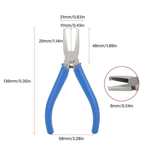 Model Nippers 5.3in End Cutting Pliers 6mm Blade Width Cutter Accessories Part - Picture 15 of 23