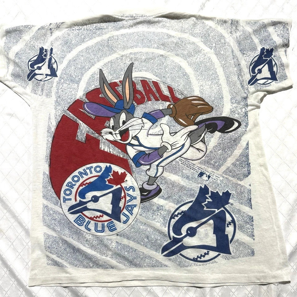 Camiseta De Colección Toronto Blue Jays Bugs Bunny Juvenil Talla XL Mlb Aop Novel Teez Foto 2 de 4
