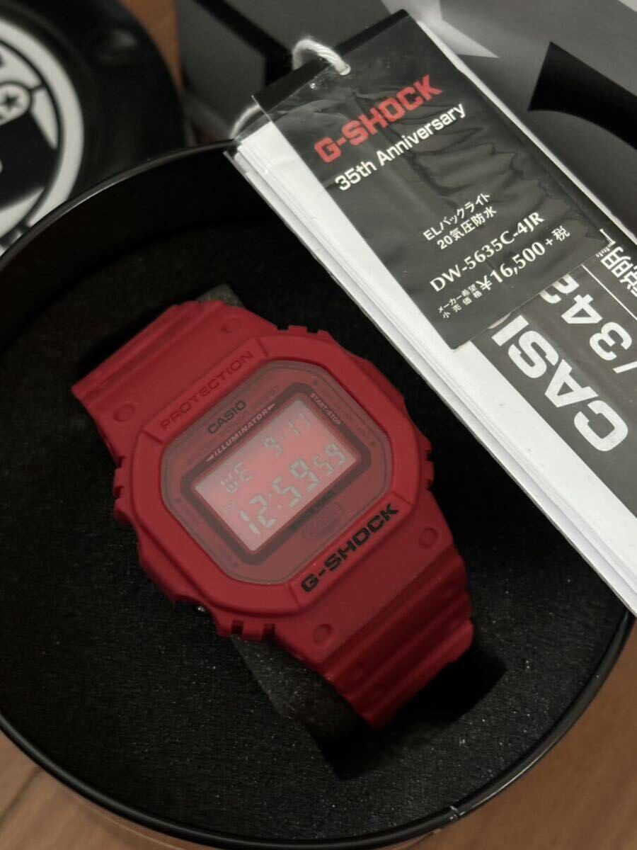 G-SHOCK  DW-5635C-4 35周年記念 レッド CASIO(カシオ) 腕時計 G-SHOCK ジーショック 35th Anniversary