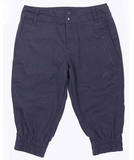 NIKE TRAINING SPORTS CASUAL CAPRI PANTS 383721 LADIES WOMEN NAVY M MED CHINA NSW