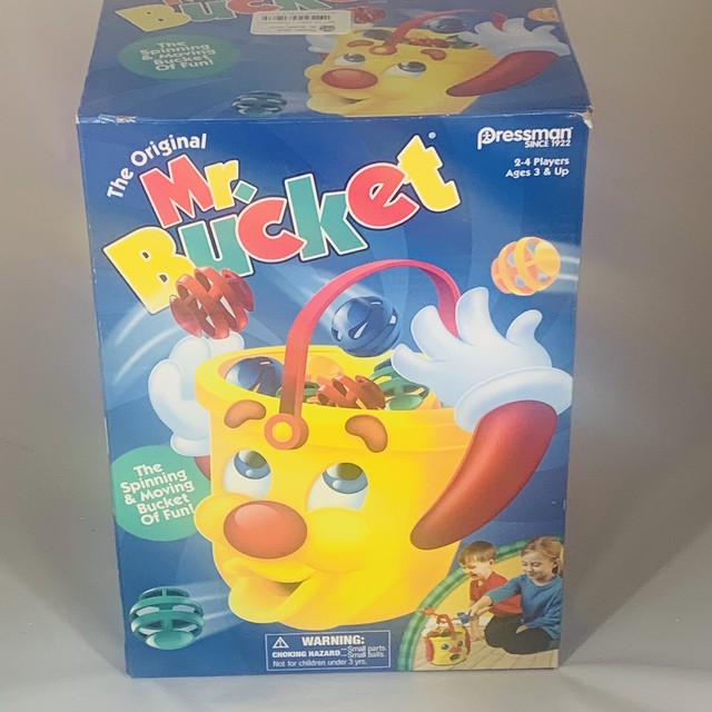 The Original Mr. Bucket Game Spinning & Moving Bucket Of Fun by