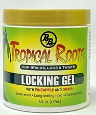 TROPICAL ROOTS LOCKING GEL FOR BRAIDS, For LOCS & Twists With Pineapple & GUAVA