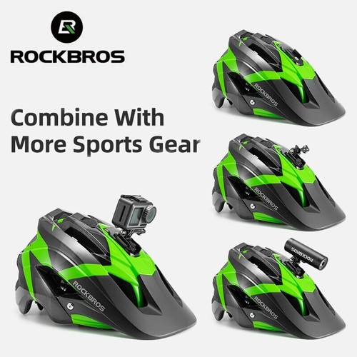 ROCKBROS Rear Light Bike Helmet Gopro 