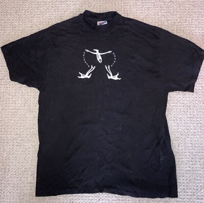 Vintage 80s 90s Edward Gorey Chinese Gossip Shirt White Men