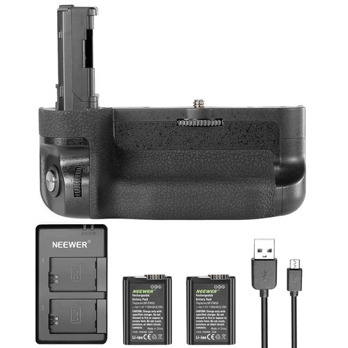 Neewer Vertical Battery Grip Kit with Dual Charger for Sony A7 II A7R II