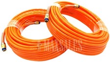 2PC 100ft x 1/4" NPT Orange Air Compressor PU Hose Roofing Framing carpentry