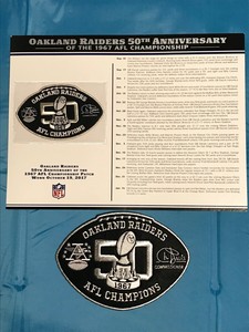 raiders 50th anniversary patch