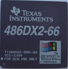 Texas Instruments 486 DX2 66 MHz CPU TI486DX2-G66-GA VCC 3.45V