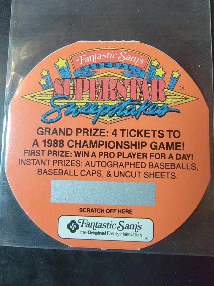 1988 Fantastic Sam's Baseball Superstars Disc Tim Raines #16  - Image 2 of 2