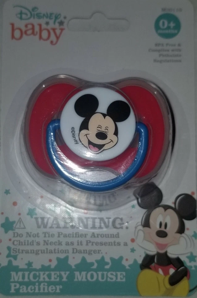 Disney Bebé Rojo MICKEY MOUSE Chupete Binky con Cubierta Incluida - ¡NUEVO!! Foto 4 de 4
