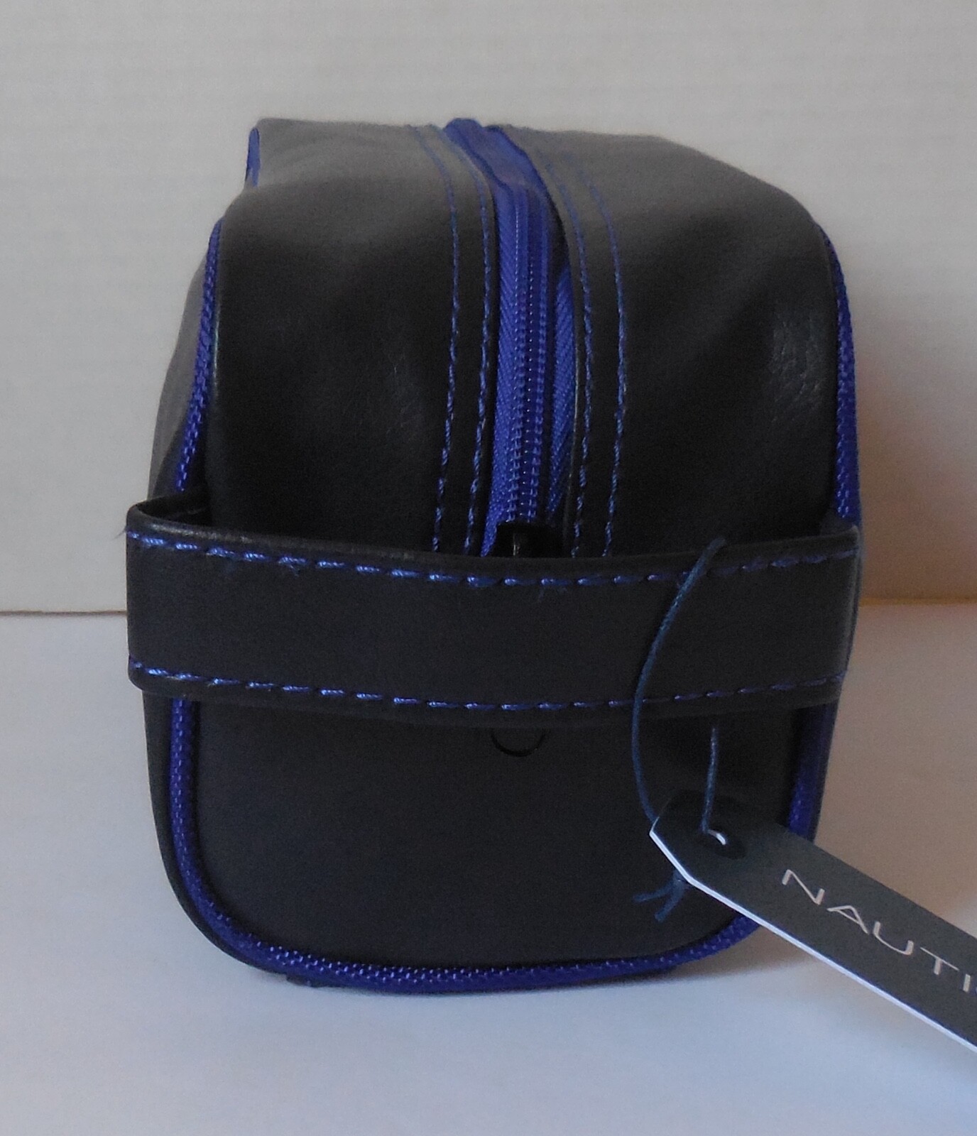 Nautica Top Zip Travel Kit Toiletry Bag Organizer Mens Navy/Royal Small