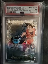 2023 DRAGON BALL S SON GOKU, PEACE RSLT. WILD RESURGENCE PSA 7