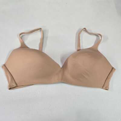 Victoria's Secret Women Bra 38DD Beige Ipex Lined Wireless Adjusatebl Straps